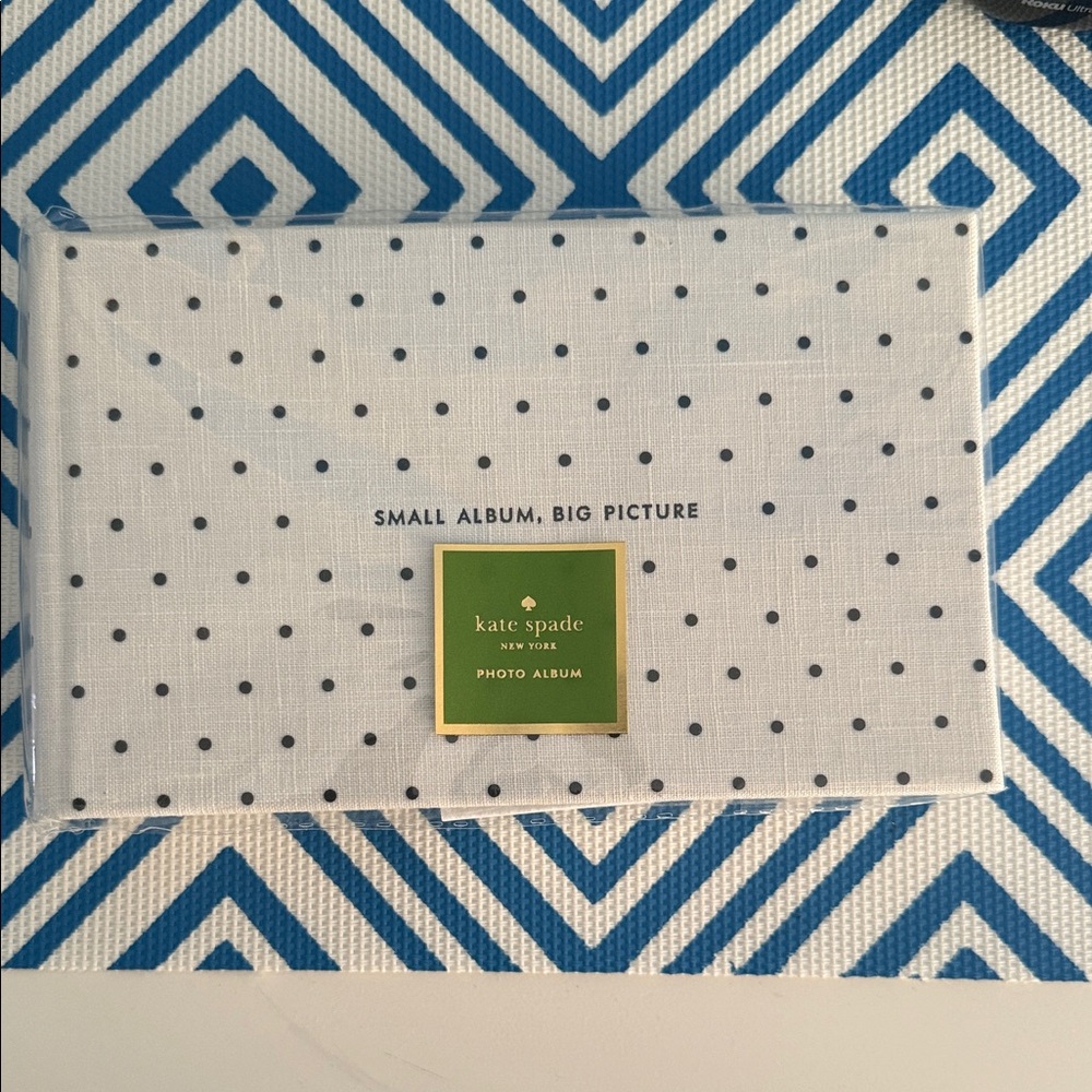 Kate Spade White and Black Dotted Photo Album